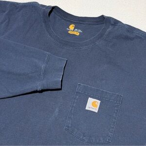 Carhartt Navy Crew Neck Men’s Size 4 XL Tall